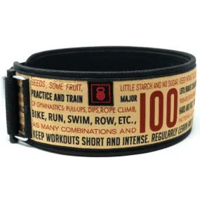 100 Words Weightlifting Straight Belt