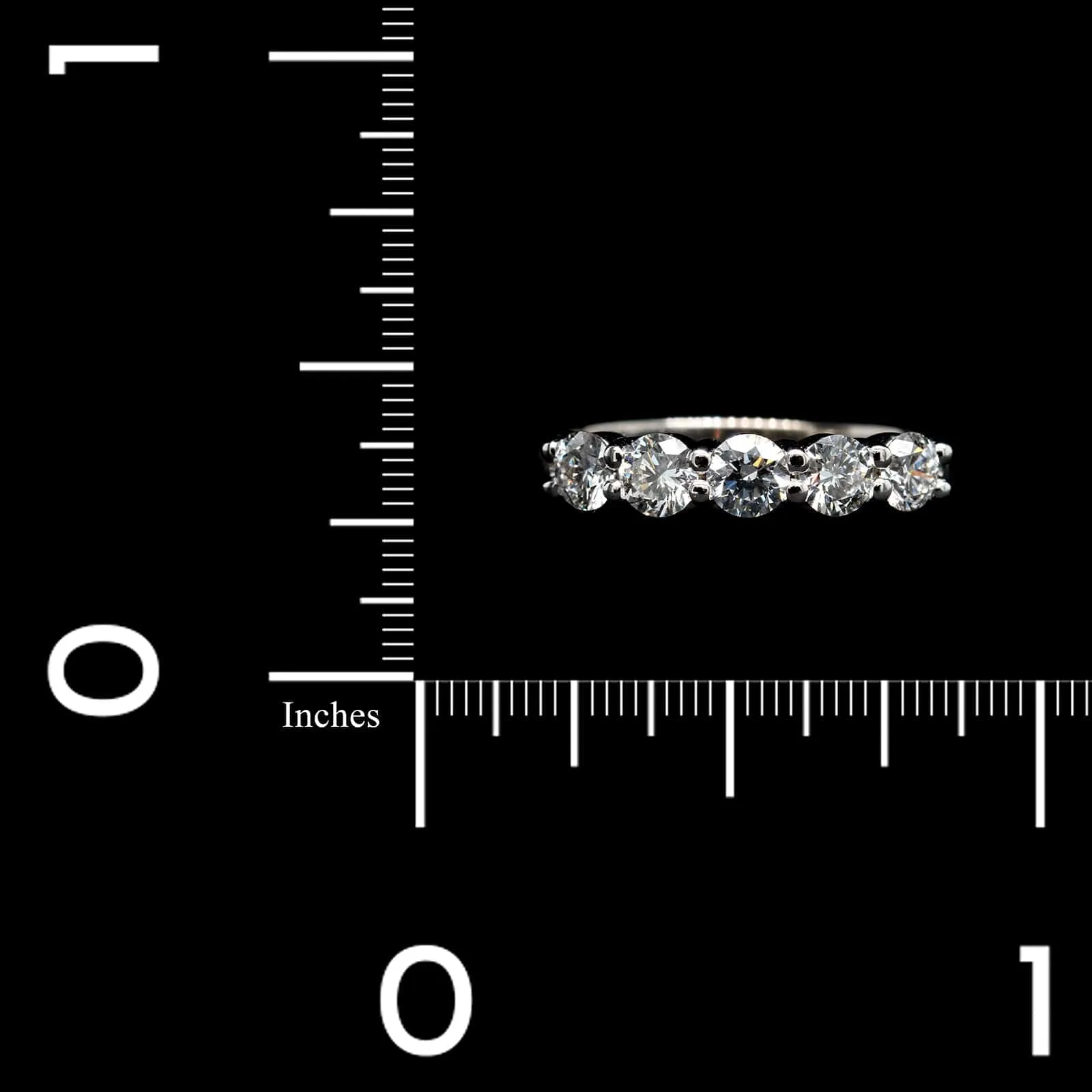 14K White Gold Estate Diamond Band