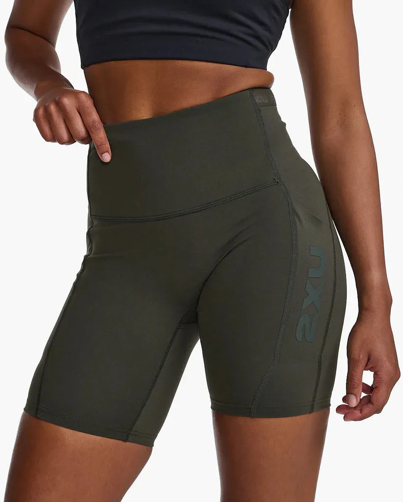 2XU Womens Form Stash Hi-Rise Bike Shorts - Flint