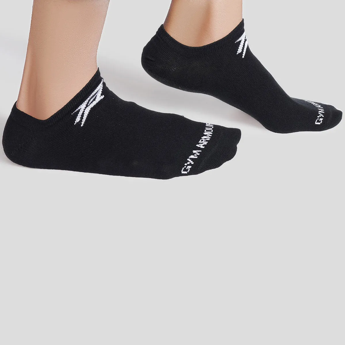 Armour No Show Socks 3pcs (Black   Grey   White)