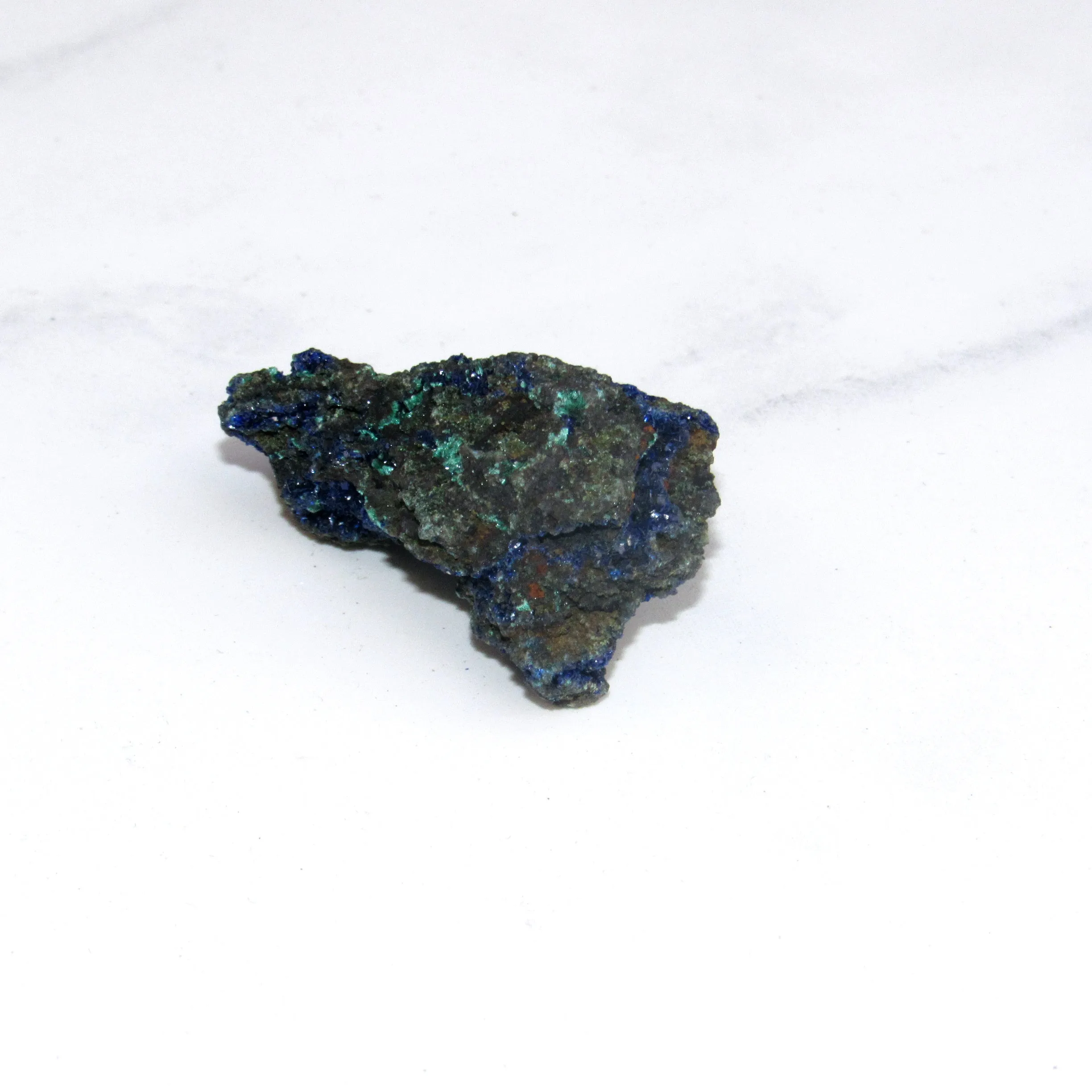 Azurite with Malachite gemstone Nodule ornamental stone