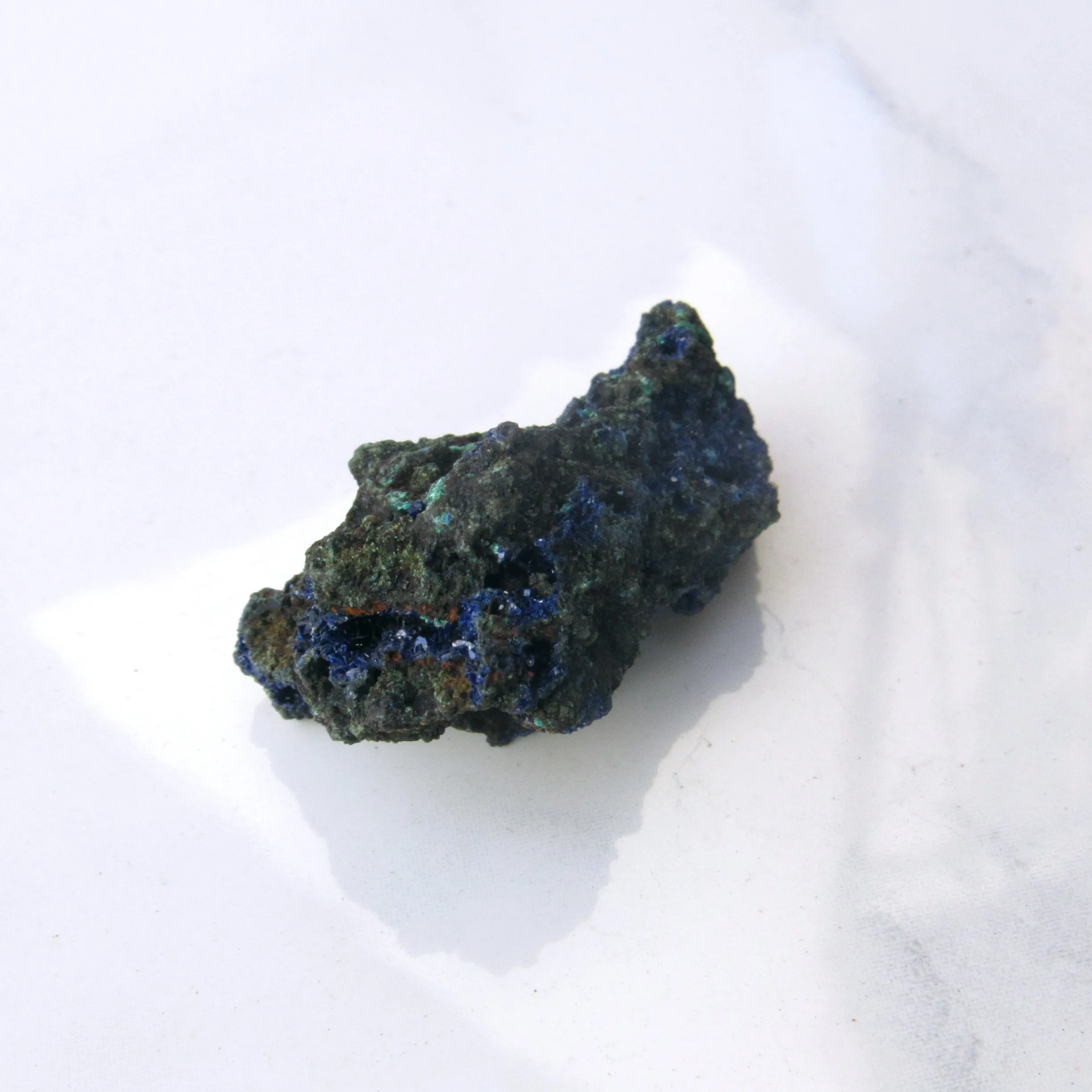 Azurite with Malachite gemstone Nodule ornamental stone