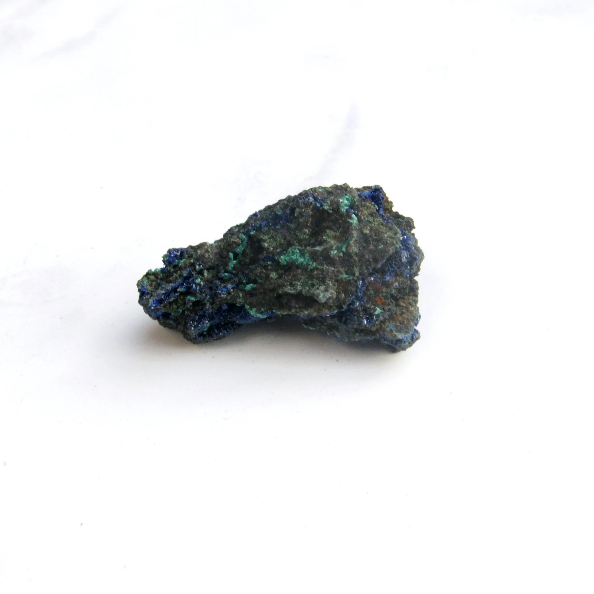 Azurite with Malachite gemstone Nodule ornamental stone