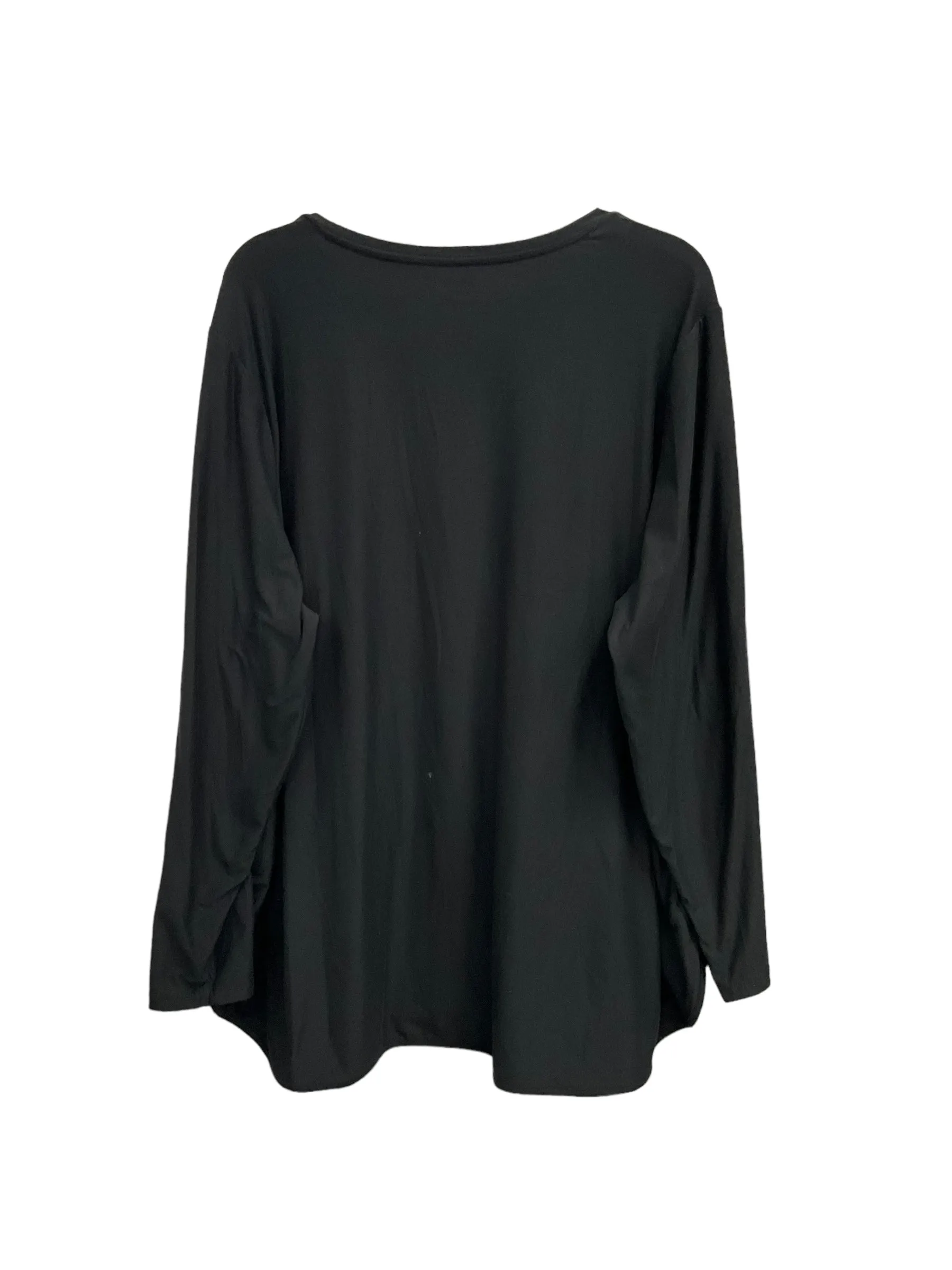 Black Top Long Sleeve Basic Lands End, Size 2x