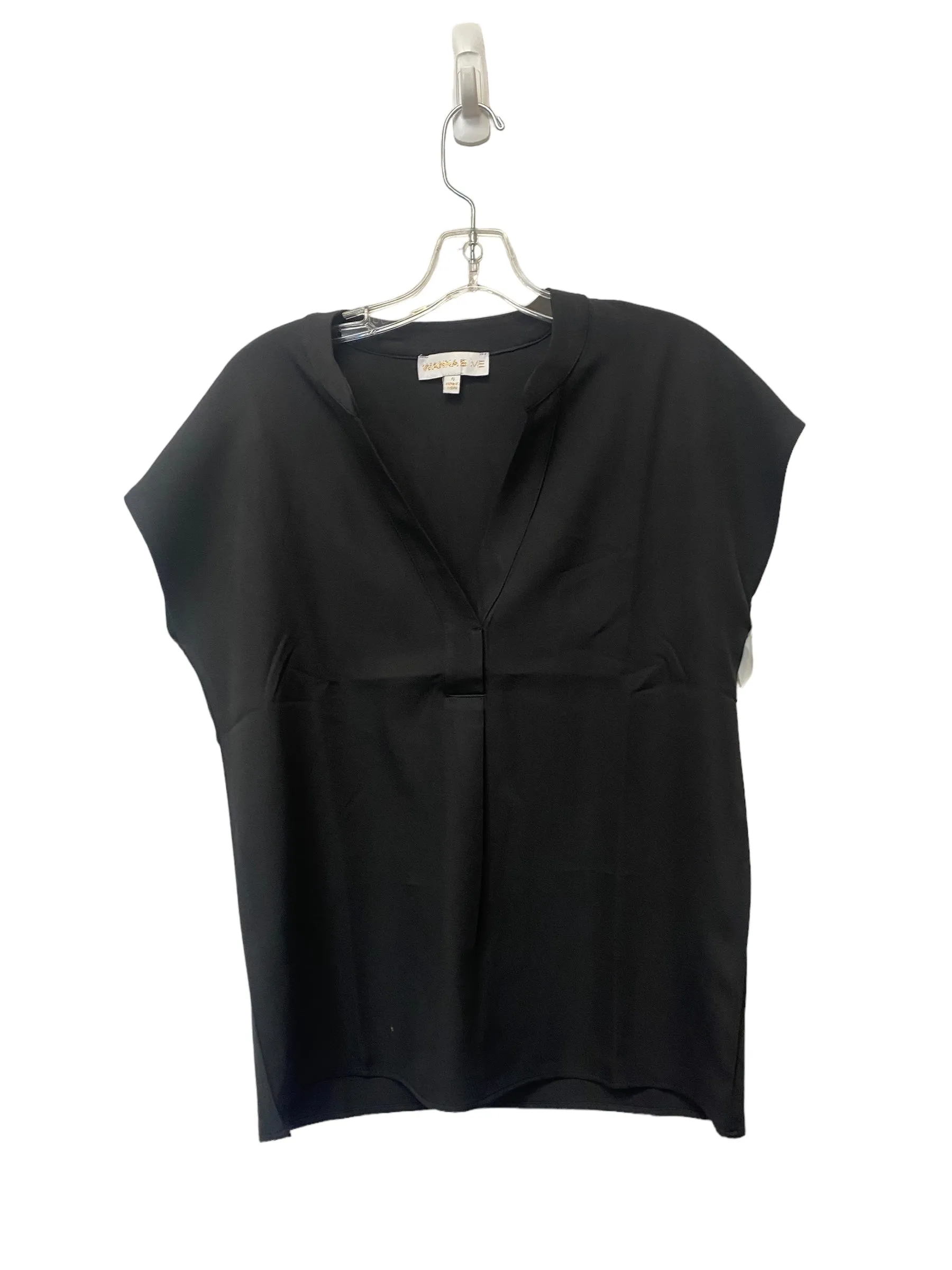 Black Top Short Sleeve Basic Wanna B, Size S