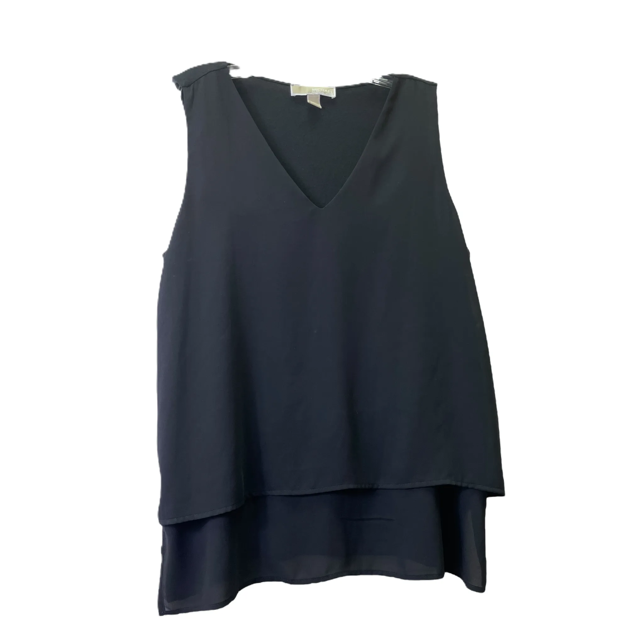 Black Top Sleeveless Basic By Michael By Michael Kors, Size: Xl