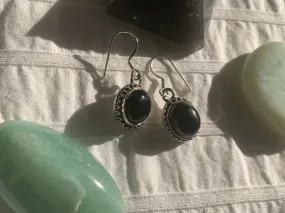 Black Tourmaline Rhona Earrings