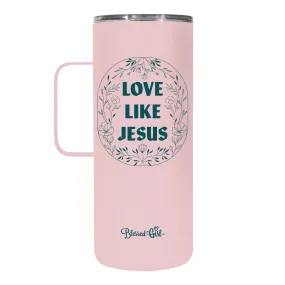 Blessed Girl 22 oz Stainless Steel Mug With Handle Love Like Jesus