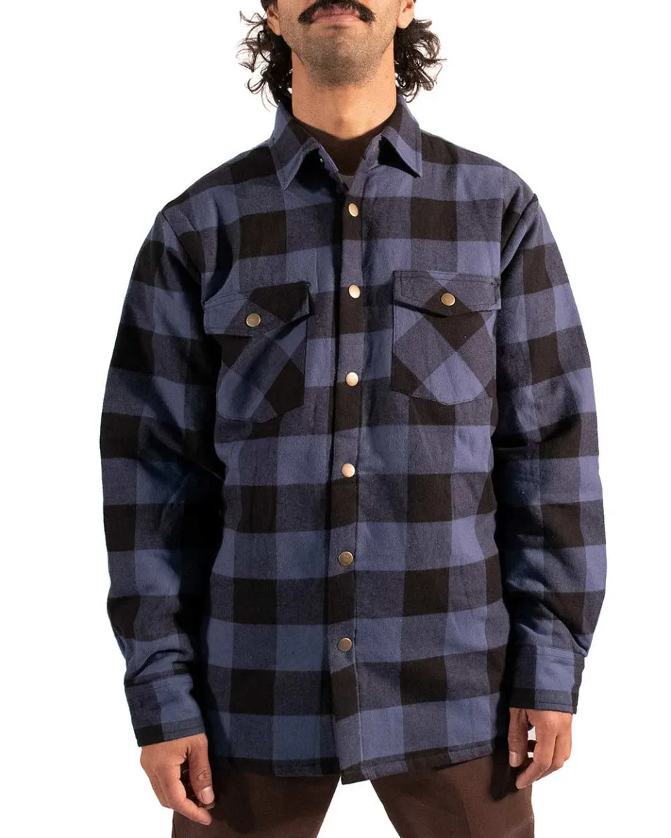 Blue Soft Padded Flannel Jacket