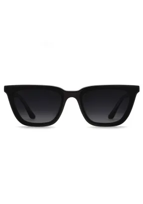 Bowery Nylon Black   Black And Crystal Sunglasses