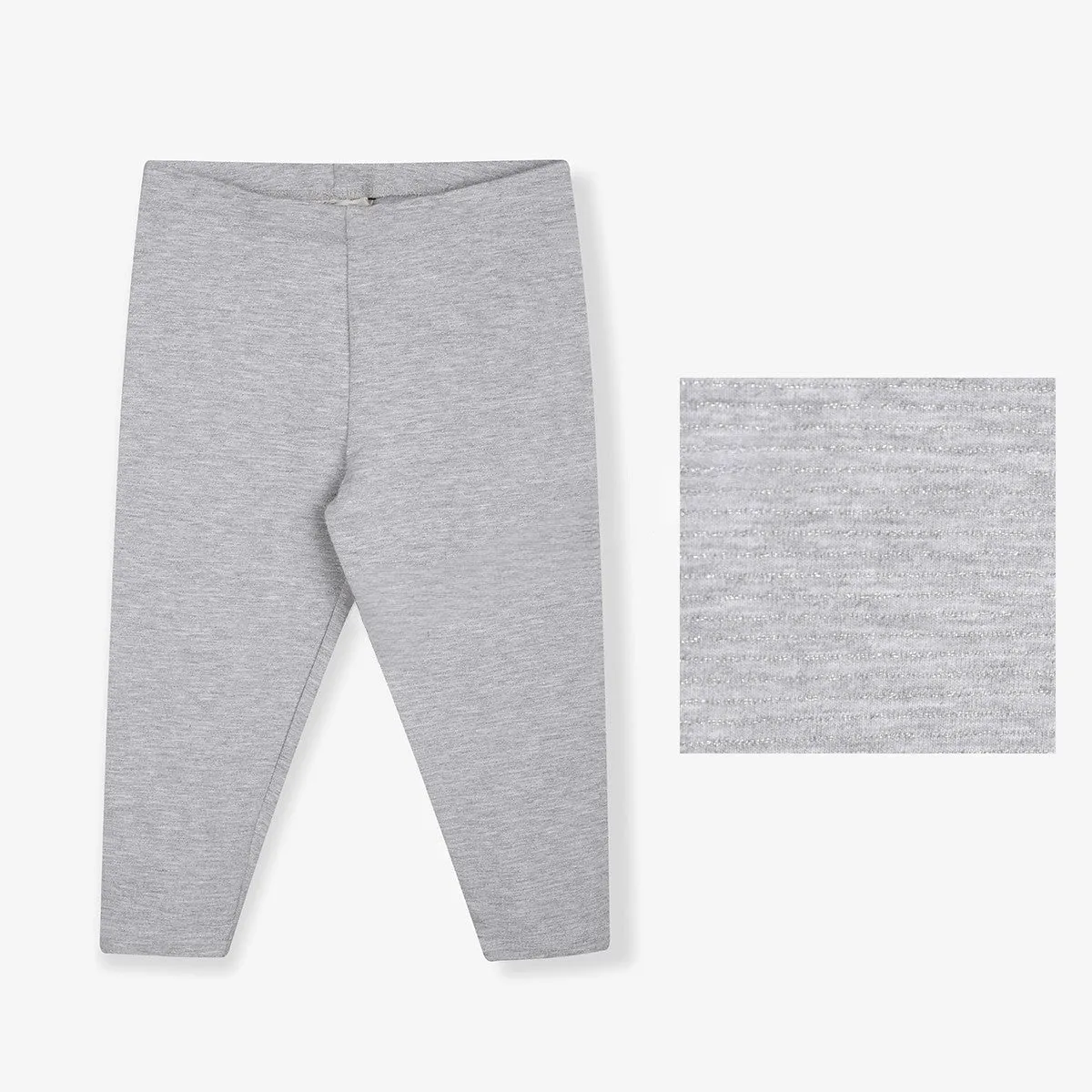 CA Ribbed Grey Glittering Trouser 10354