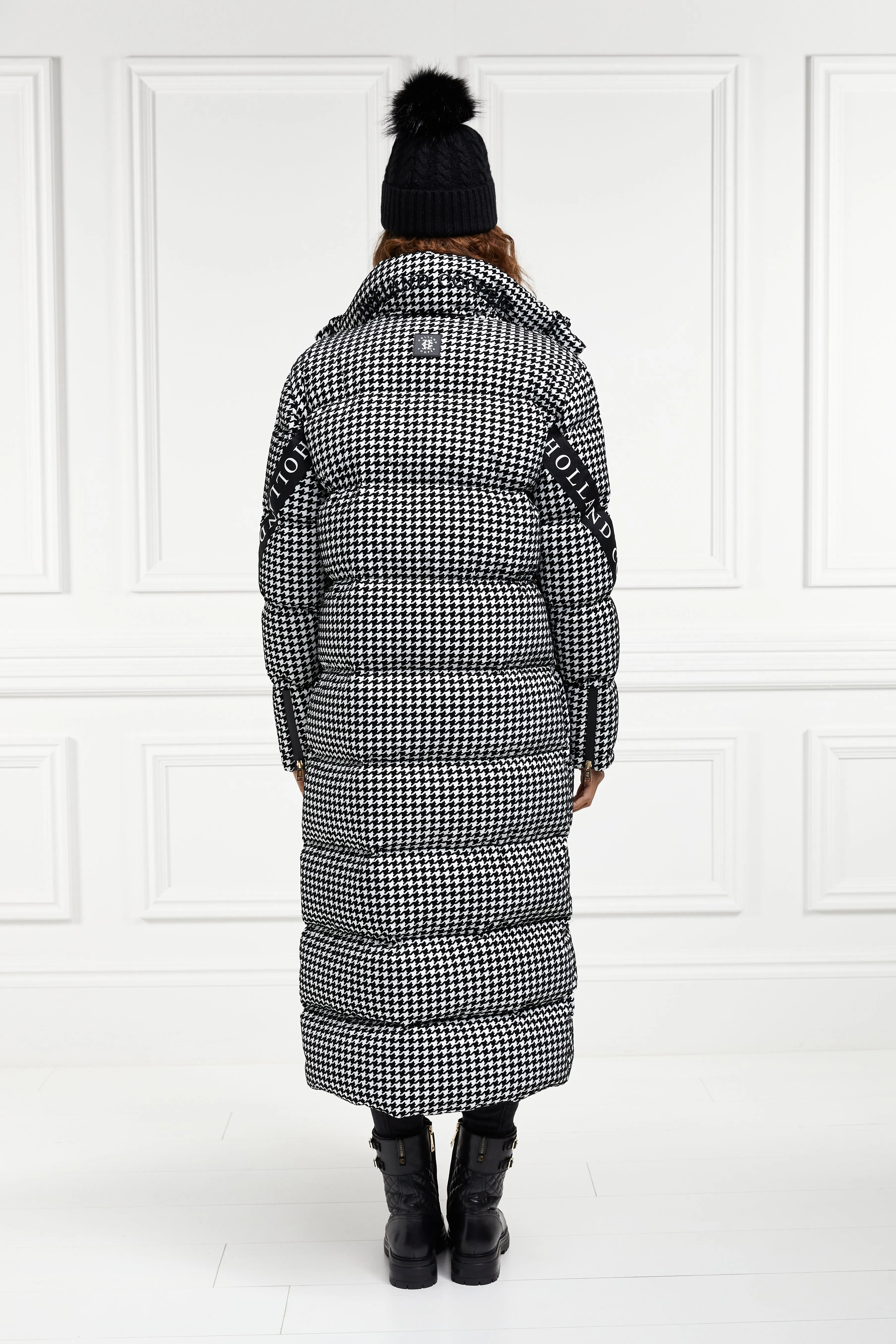 Camden Longline Coat (Houndstooth)