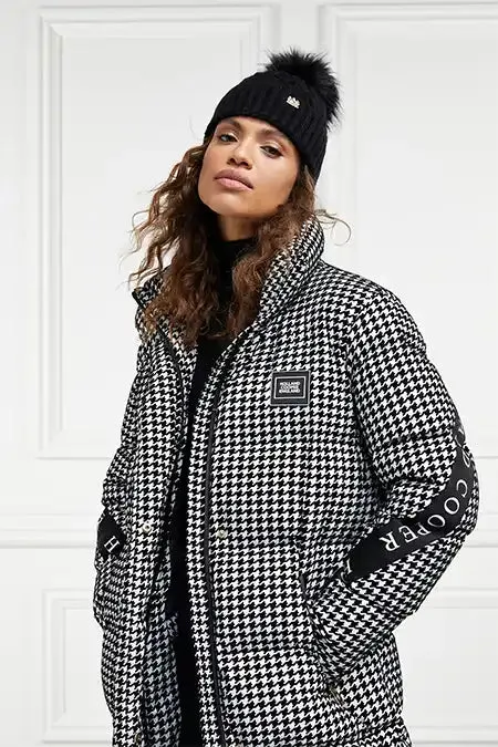 Camden Longline Coat (Houndstooth)