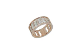 Classic Diamond Cigar 5 Ring set in 18K Gold