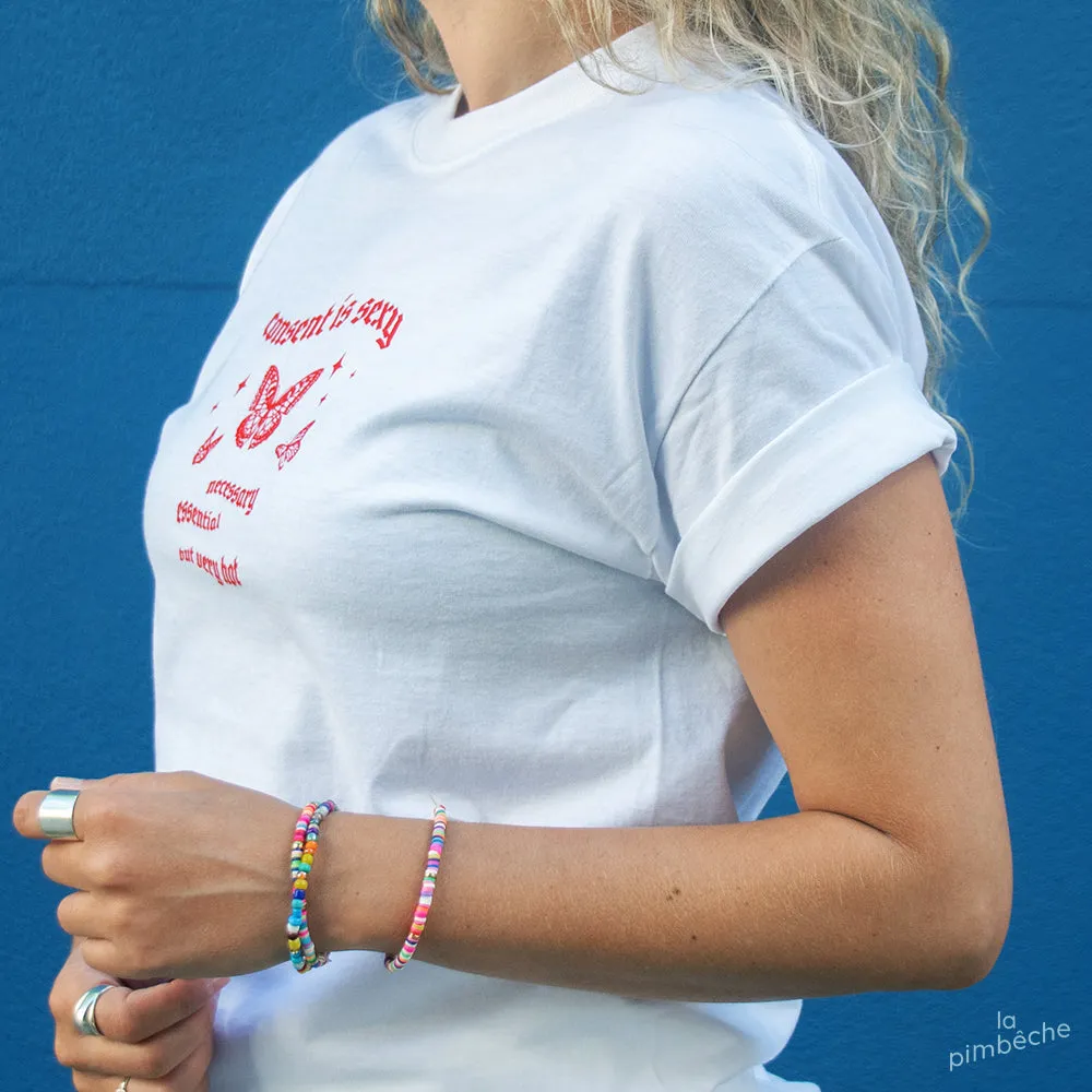 Consent Is SEXY white t-shirt