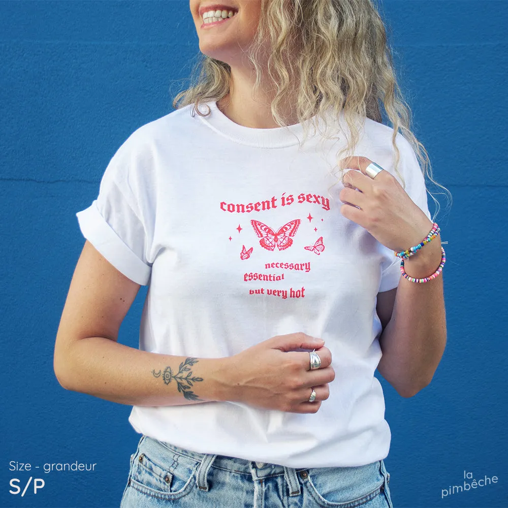 Consent Is SEXY white t-shirt