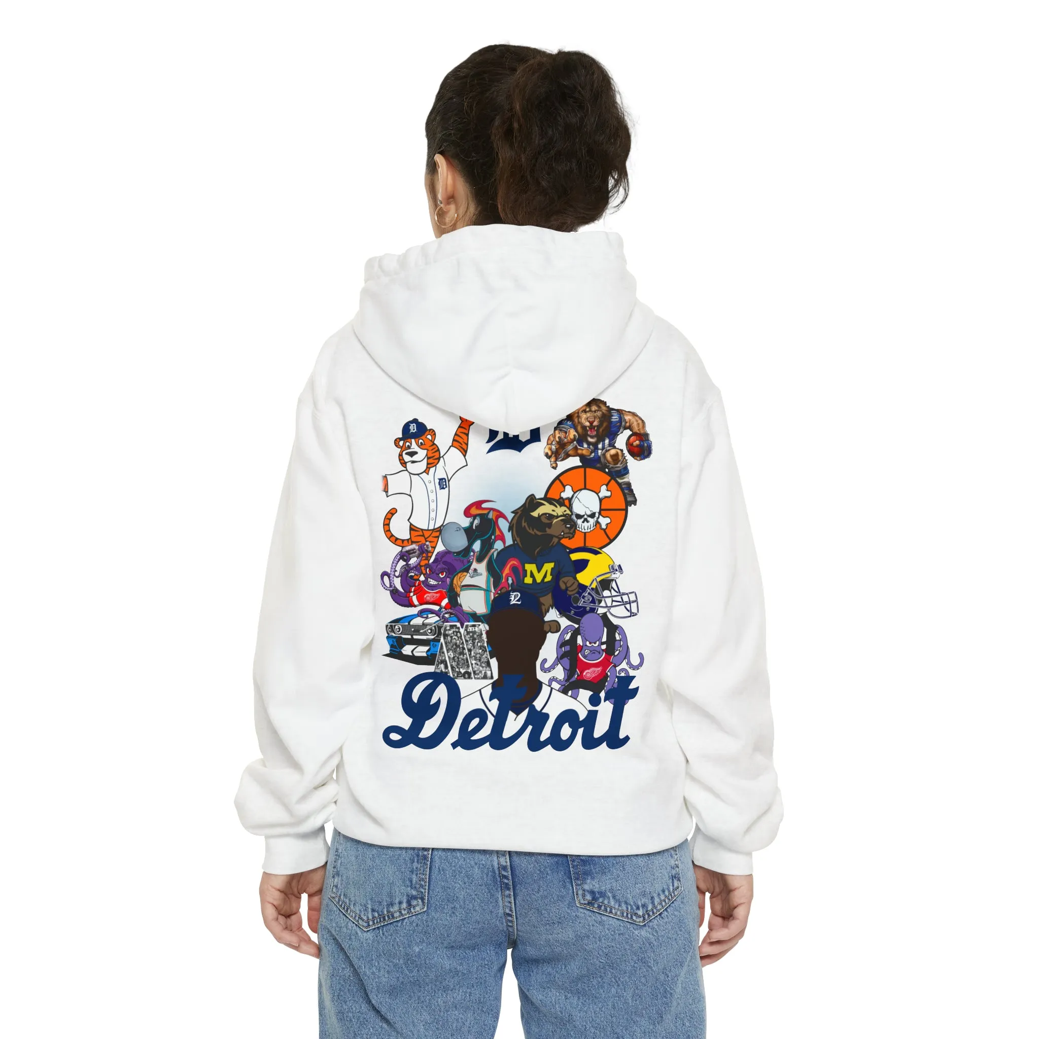 Detroit Mascots Hoodie Blue