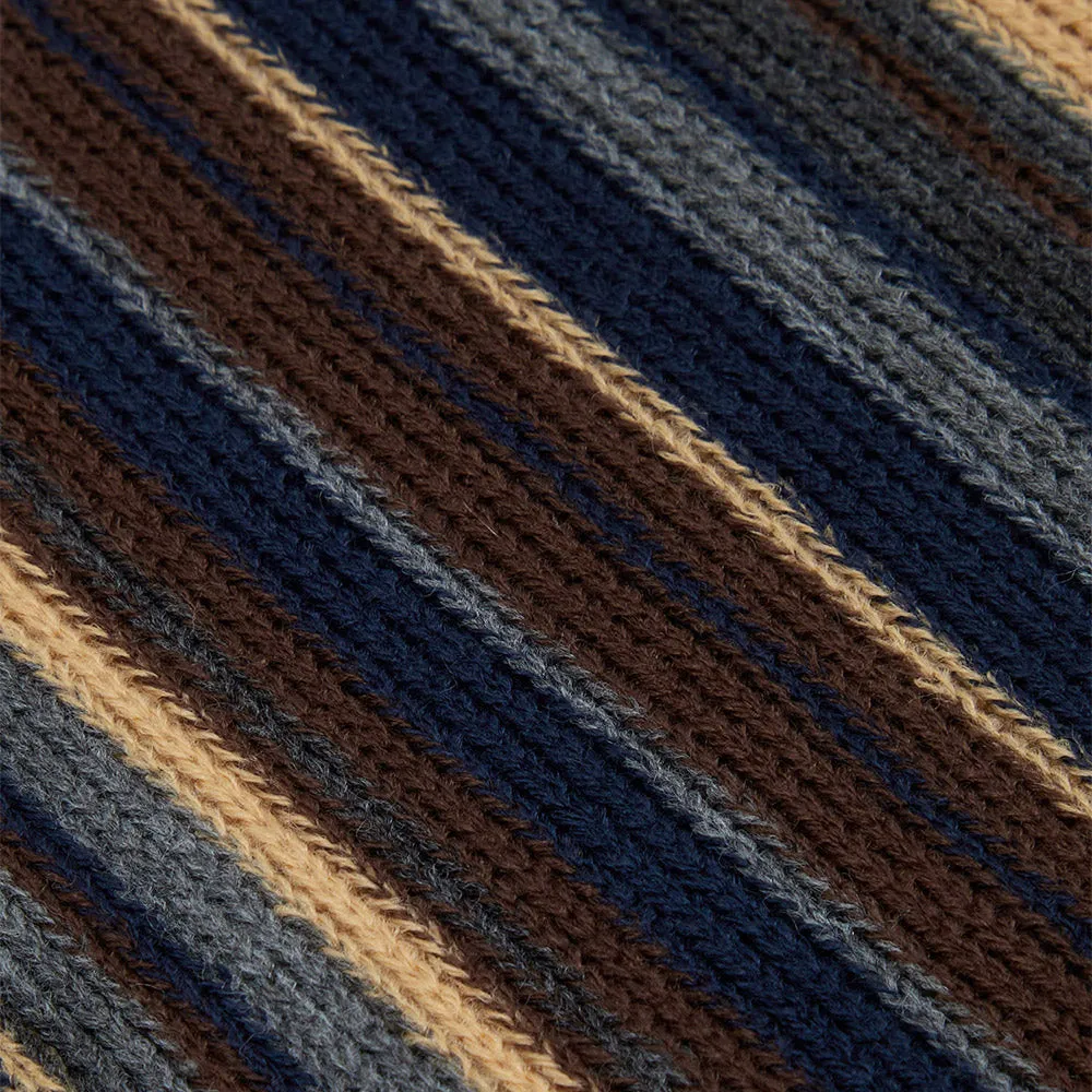 DG Drifter Scarf | Navy & Brown Stripe