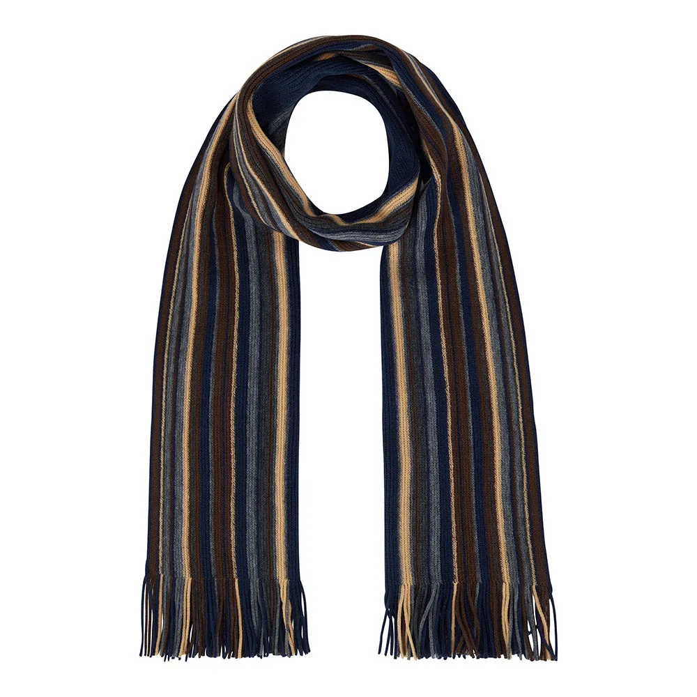 DG Drifter Scarf | Navy & Brown Stripe