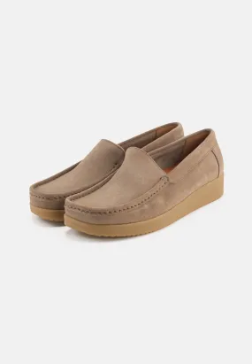 Elin Loafer Suede - Moonrock