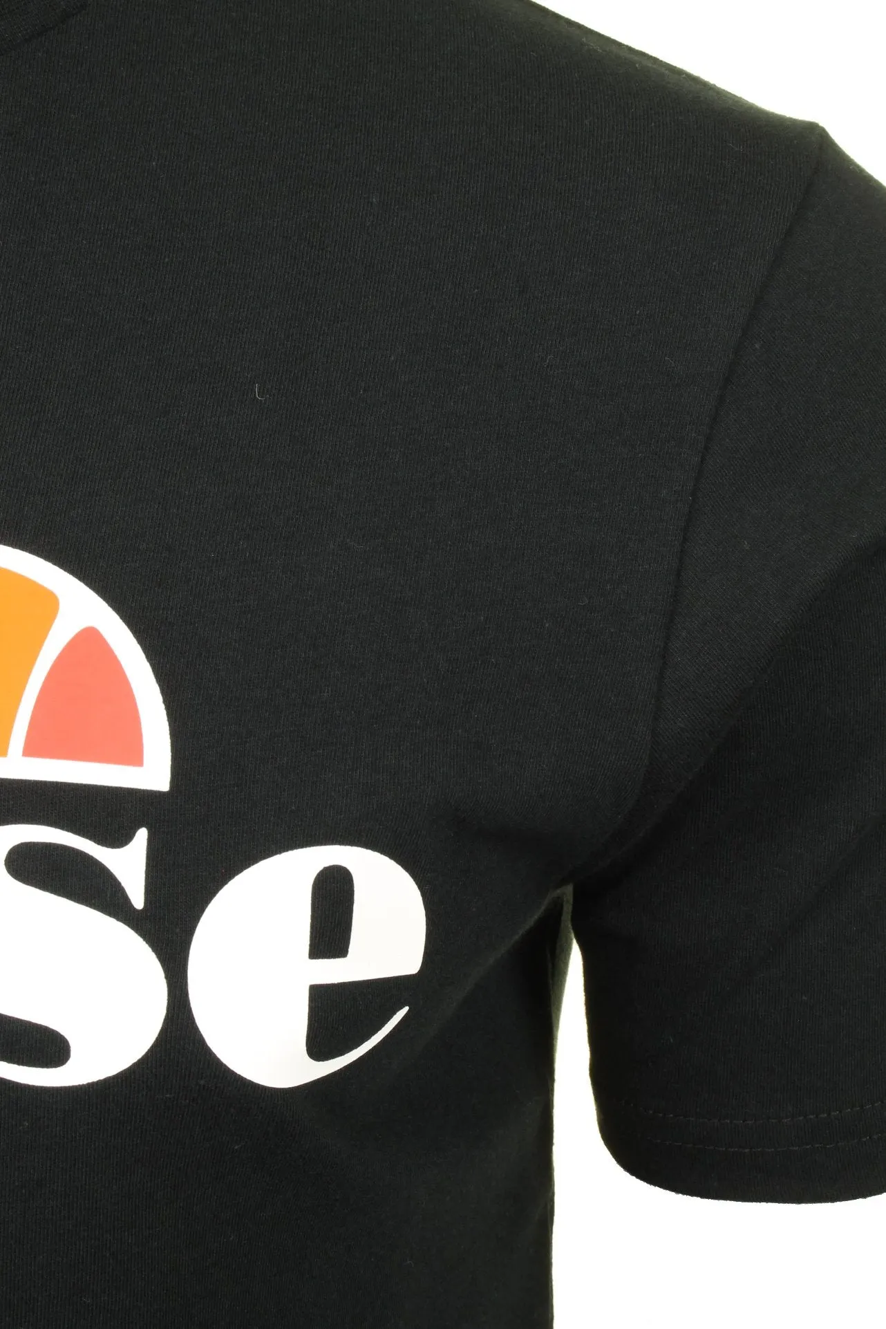 Ellesse Mens Logo Front Crew Neck T-Shirt 'PRADO' - Short Sleeved