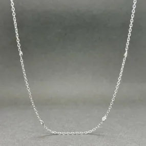 Estate 14K W Gold 0.35ctw G-H/VS2-SI1 Diamonds By The Yard Necklace