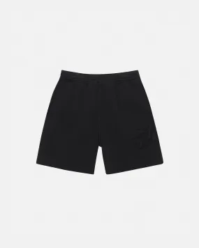 FLEECE SHORT TONAL APPLIQUE