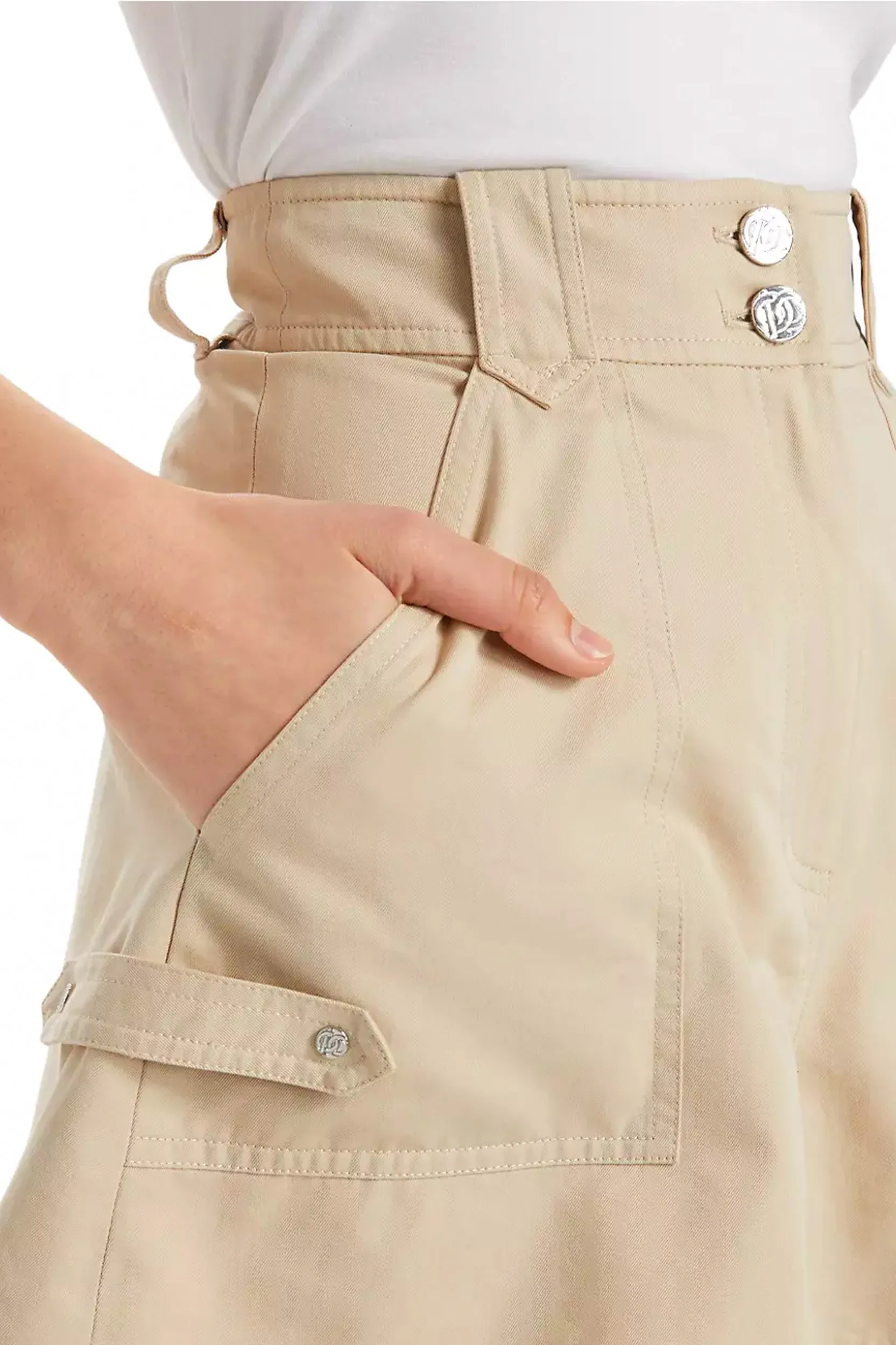 Franci Utility Shorts in Safari