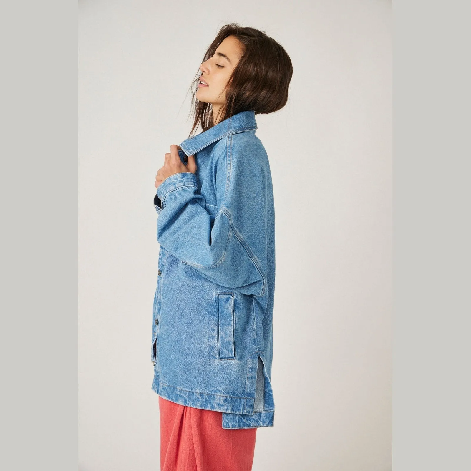 Free People Madison City Denim Jacket