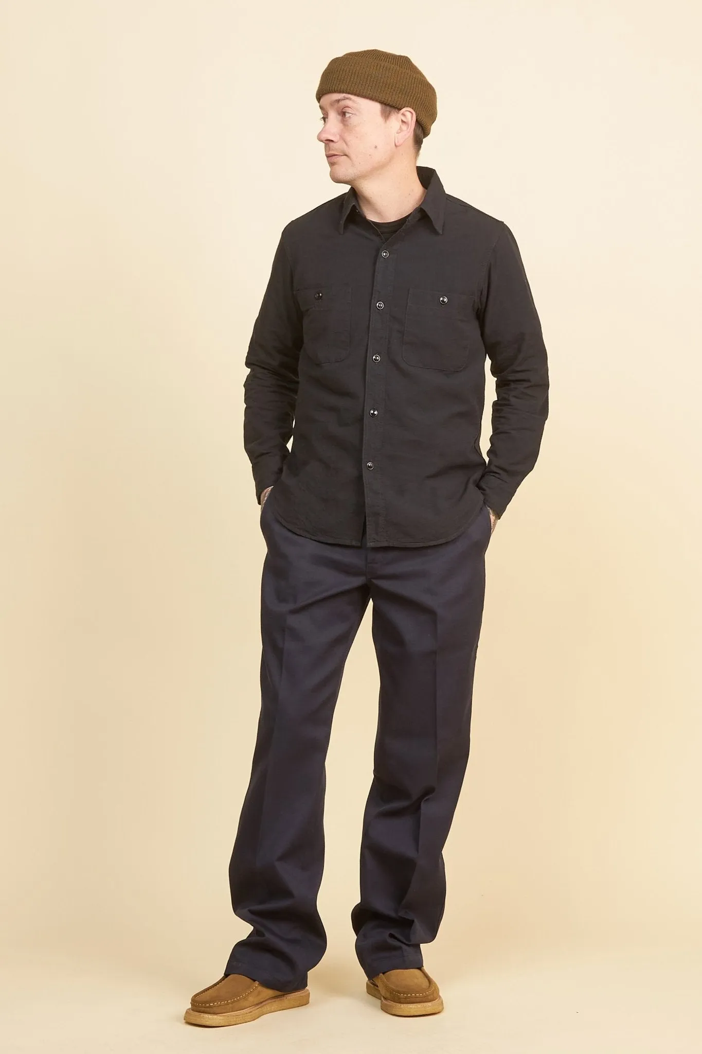 Fullcount Chambray Shirt - Black