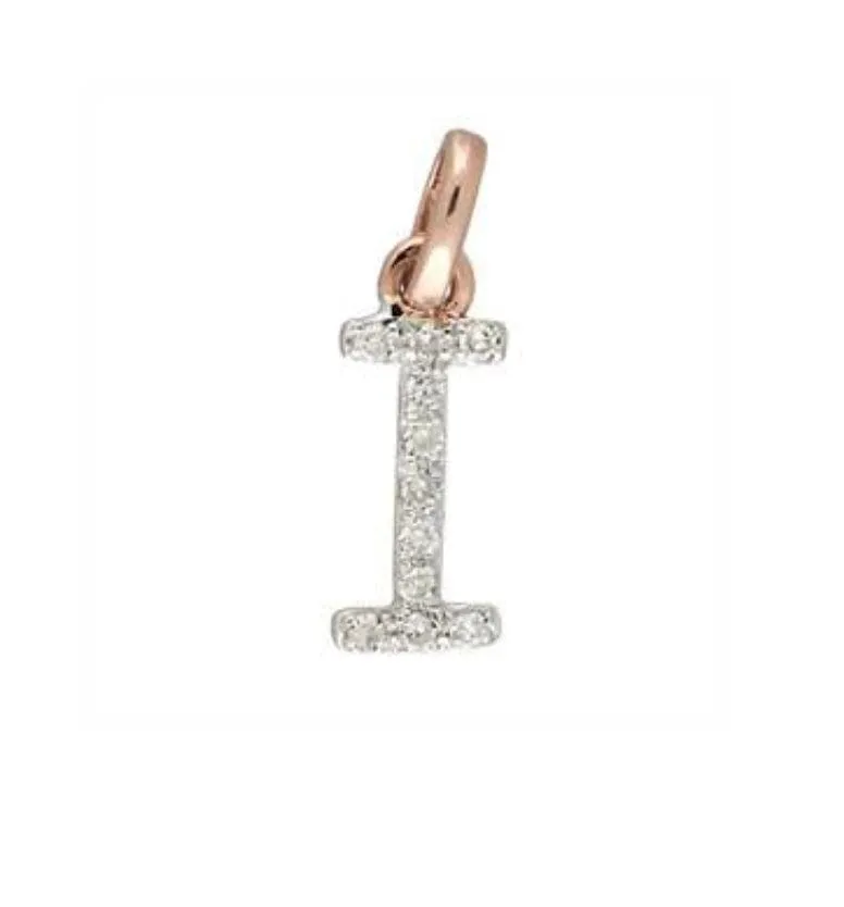 Gold & Diamond Initial Charm