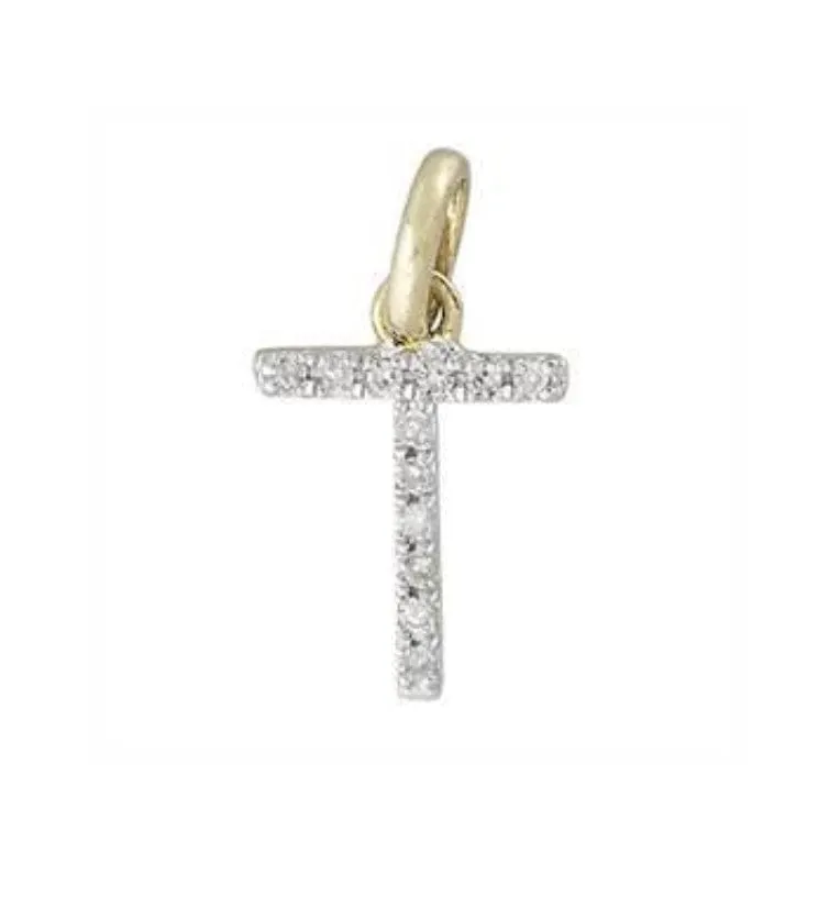 Gold & Diamond Initial Charm