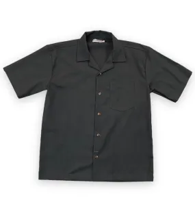 Good Shirt Short Sleeve Open Collar Shirt - Black