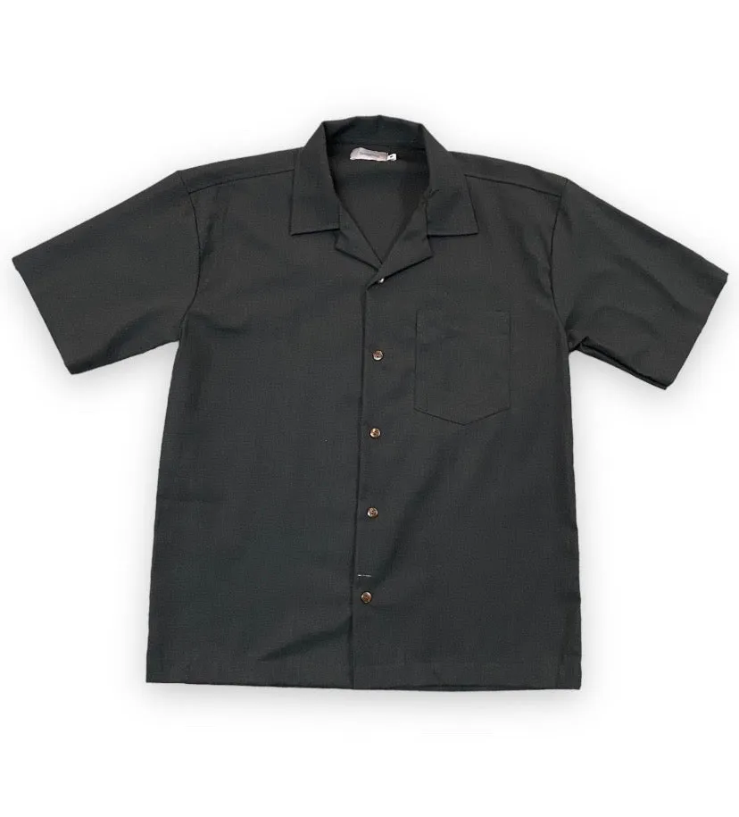 Good Shirt Short Sleeve Open Collar Shirt - Black