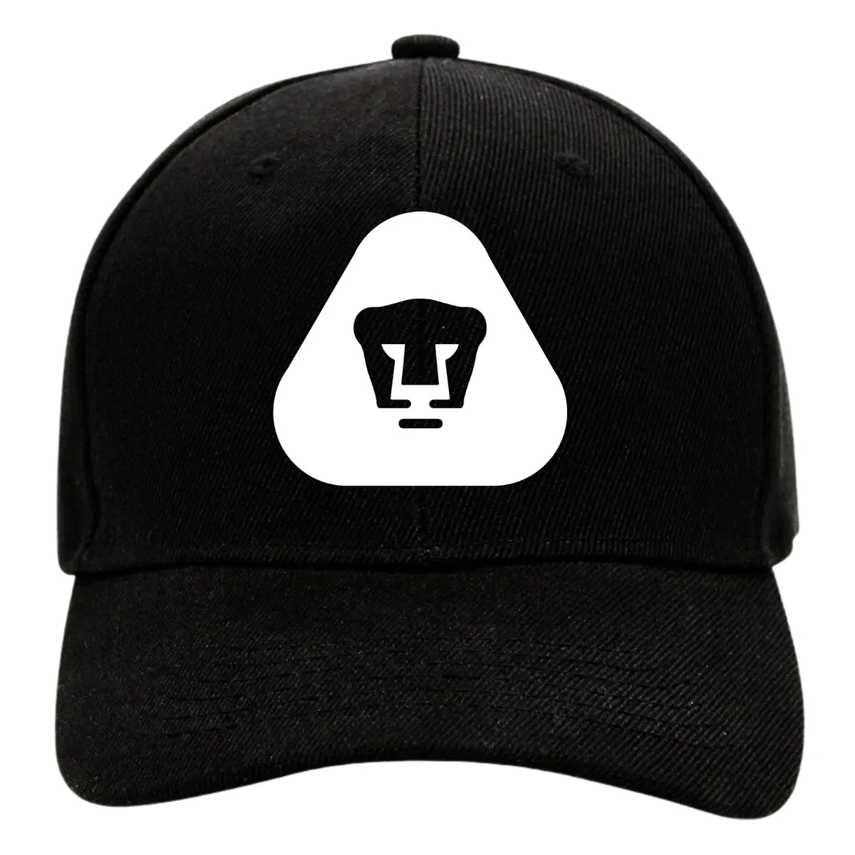 Gorra Pumas UNAM Hombre Mujer Ajustable Emblema Blanco Negro 5 Vinil