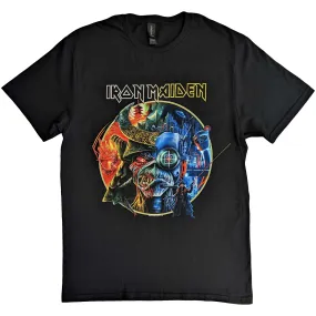 Iron Maiden Unisex T-shirt: The Future Past Tour '23 Circle Art