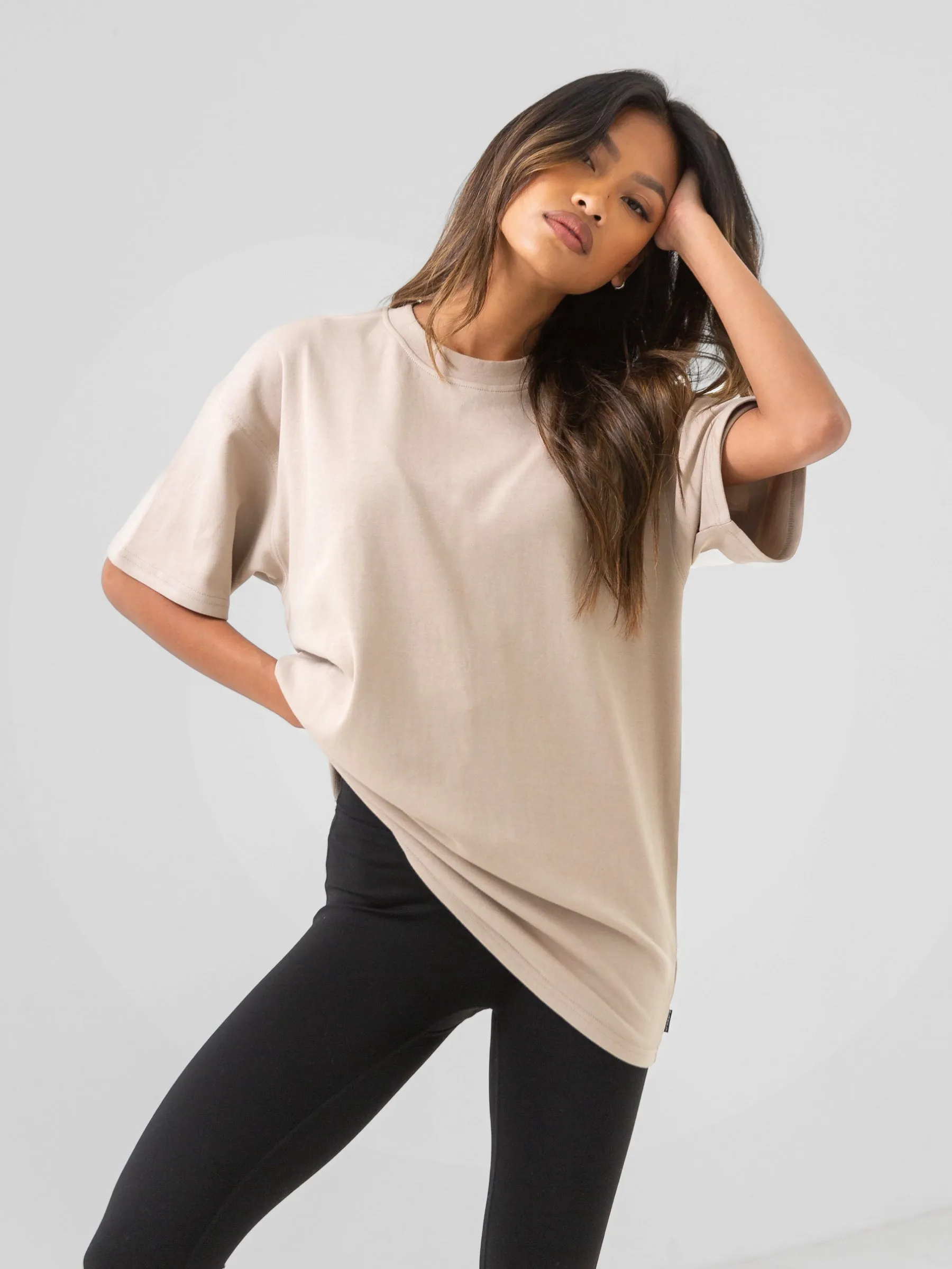 Isabel Oversized T-Shirt - Sand