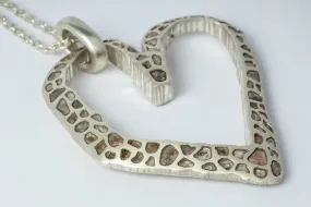 Jazz's Heart Necklace (Big, Mega Pavé, MA DIA)