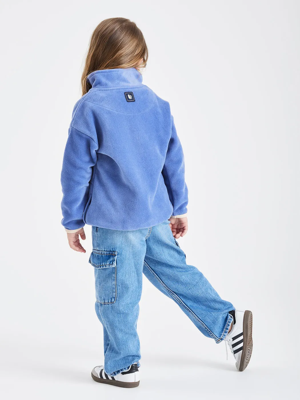 Kids Robin 1/4 Zip Fleece Pale Airforce