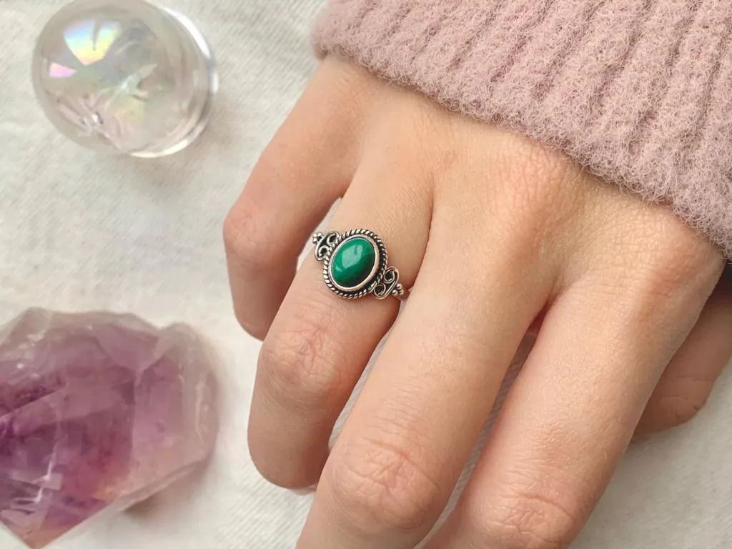 Malachite Cami Ring