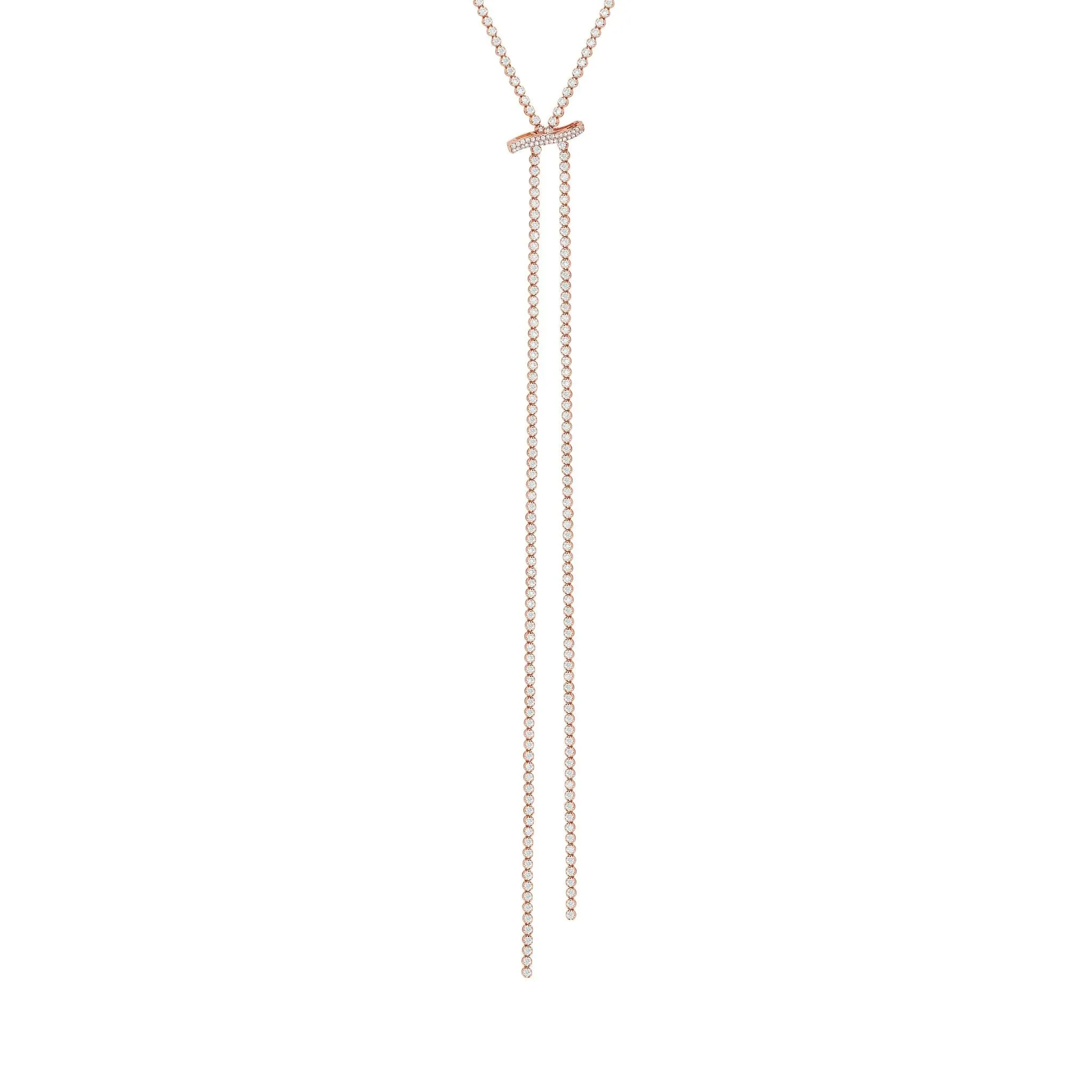 Mega Swirl Slide Lariat Necklace