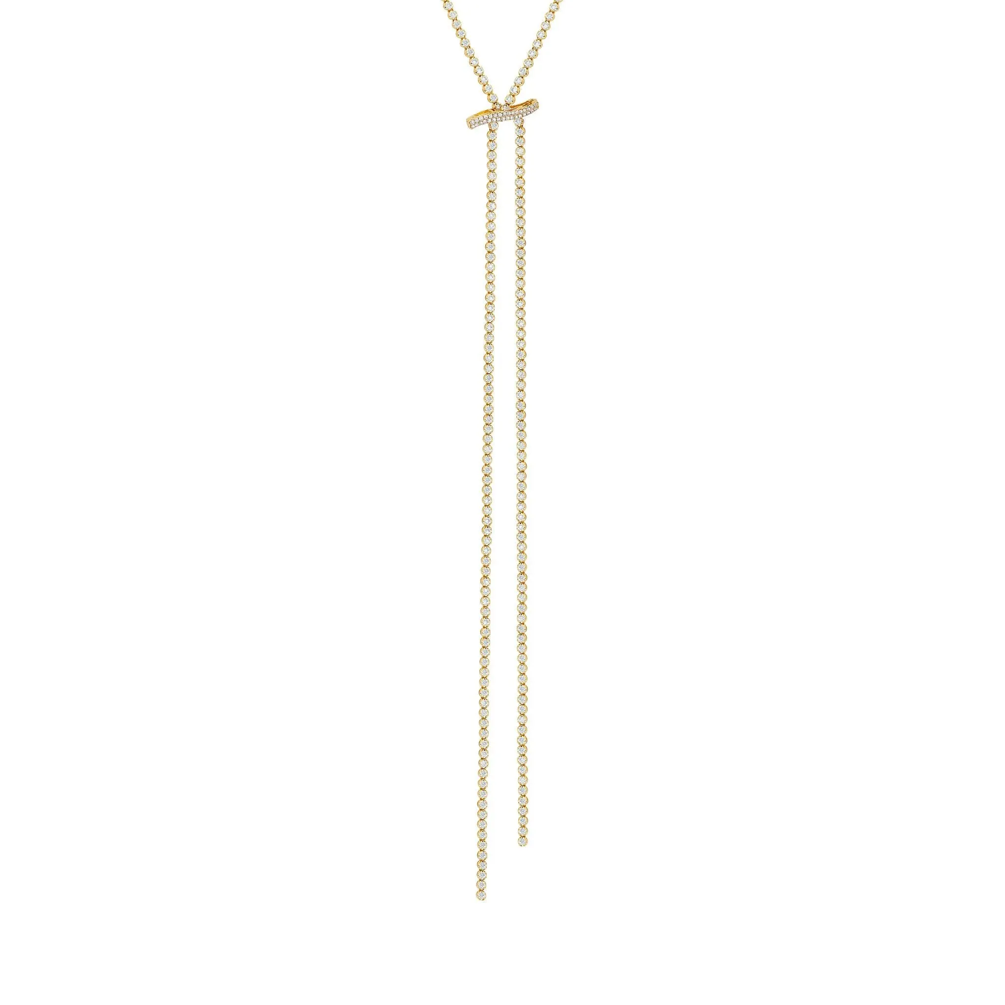 Mega Swirl Slide Lariat Necklace