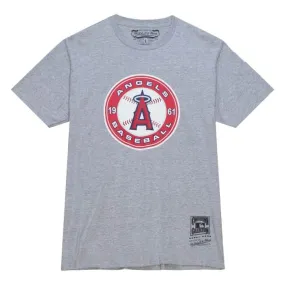 MLB BASIC LOGO 3 ANGELS GREY HEATHER