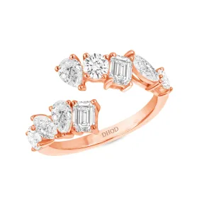 Multi Shape Large Open Diamond Ring