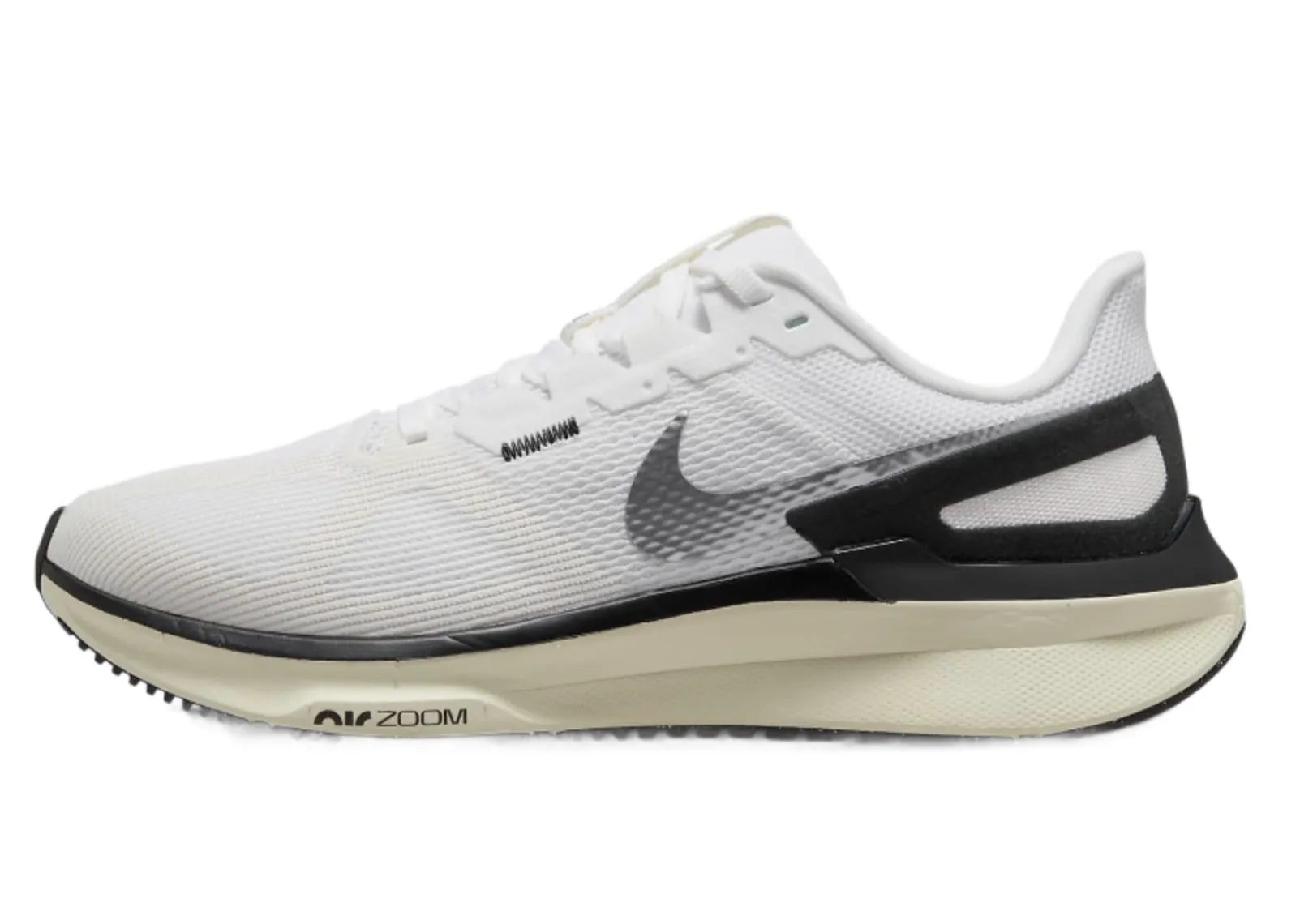 Nike Air Zoom Structure 25 (B Width) - White/Black Sail Coconut Milk (Womens)