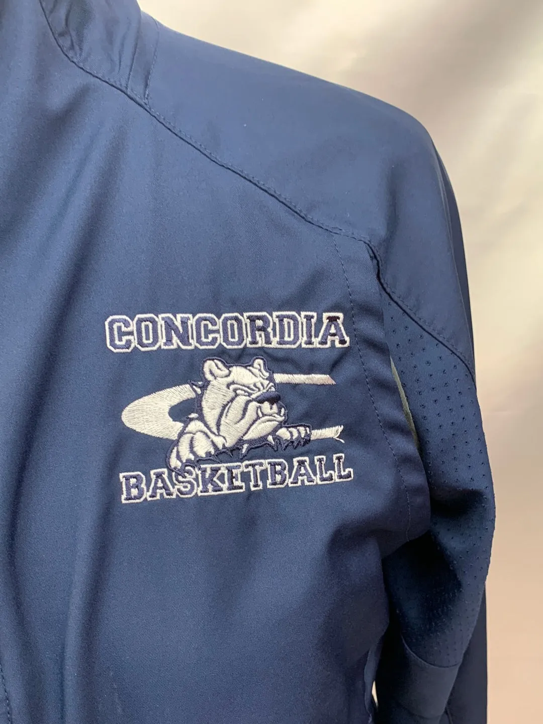 Nike Jacket Dark Blue Concordia Bulldogs Basketball Adult Medium Dri Fit