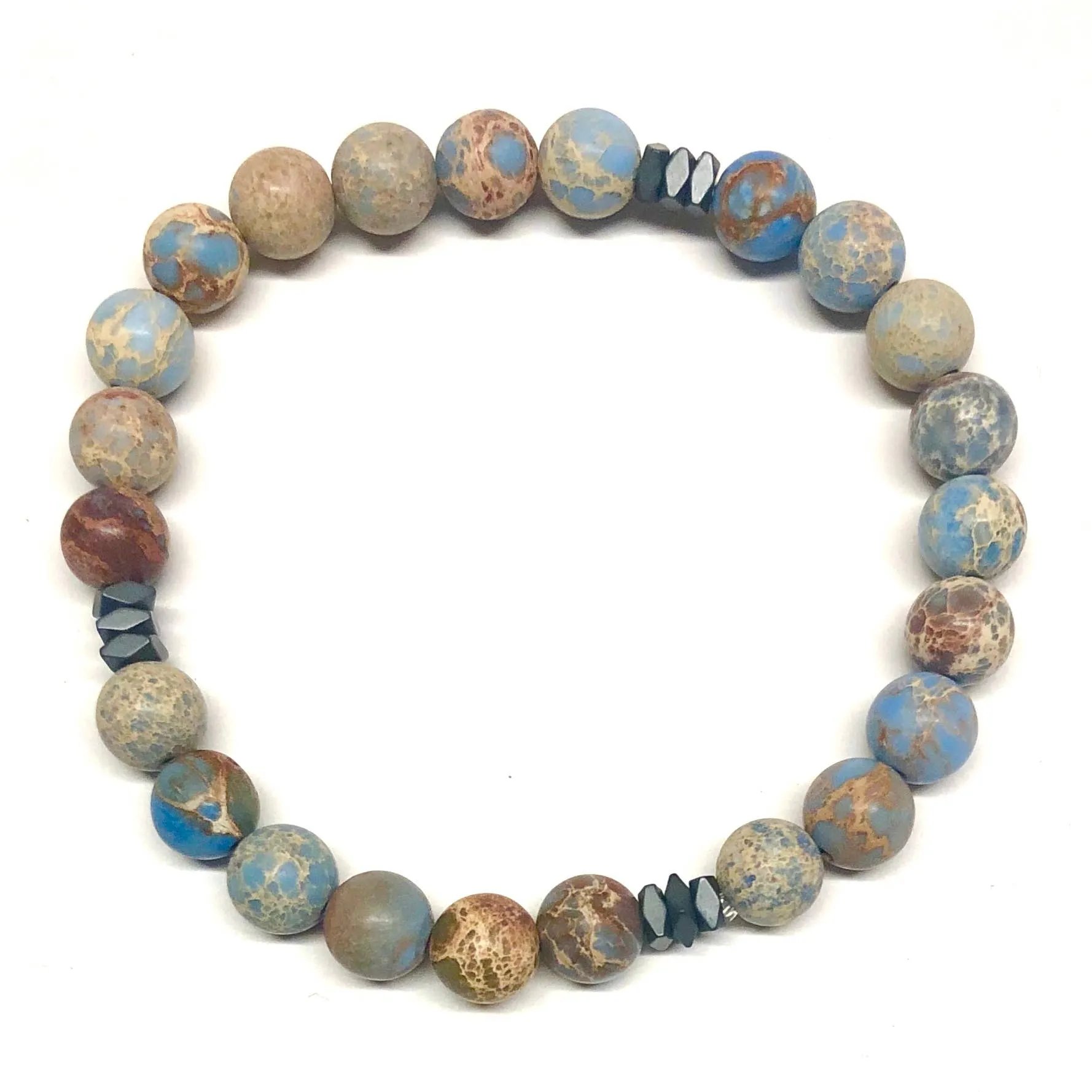 Nikki Smith Designs - Men's Beaded Stone Bracelet - Roamer