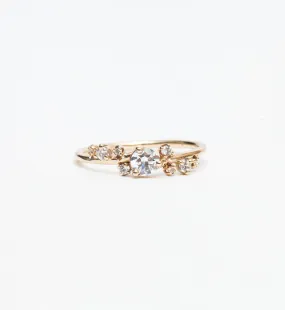 Organic Crossover Diamond Ring