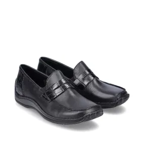 Penny Loafer Black Slip On