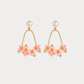 Pink Verbena Earrings